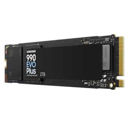 Samsung 2TB 990 EVO PLUS M.2 NVMe Gen4 5 SSD, M.2 2280, PCIe 4.0 5.0 x2, V-NAND, RW 7250 6300 MBs, 1000K 1350K