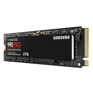 Samsung 2TB 990 PRO M.2 NVMe SSD, M.2 2280, PCIe 4.0, V-NAND, RW 7450-6900 MBs, 1400K1550K IOPS