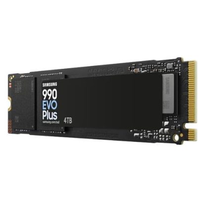 Samsung 4TB 990 EVO PLUS M.2 NVMe Gen4 5 SSD, M.2 2280, PCIe 4.0 5.0 x2, V-NAND, R W 7250 6300 MBs, 1050K 1400K IOPS