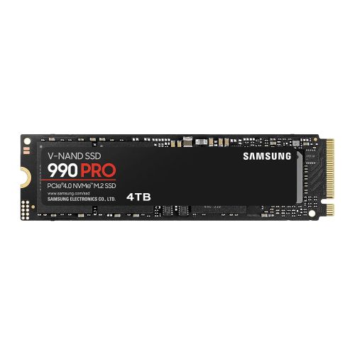Samsung 4TB 990 PRO M.2 NVMe SSD, M.2 2280, PCIe 4.0, V-NAND, R/W 7450/6900 MB/s, 1600K/1550K IOPS