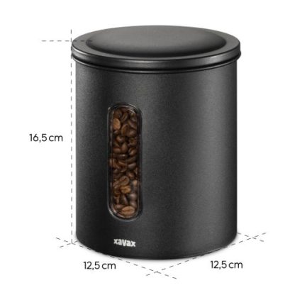 Hama Xavax Coffee Tin for 500g of Beans or 700g of Powder, Airtight, Aroma-tight