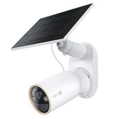 TP-LINK (TAPO C460 KIT) Smart Battery-Powered 4K Outdoor Security Camera and Solar Panel, 10000mAh Battery, Colour Night Vision, AI Detection, Alarms, 2-Way Audio, No Hub Required