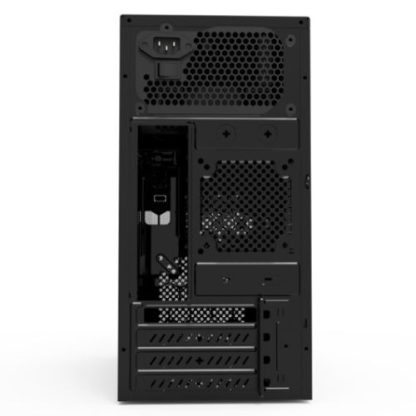Vida Corporate Black Office Case with a 500W PSU, Micro ATX, 12cm Fan, Mesh Front