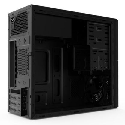 Vida Corporate Black Office Case with a 500W PSU, Micro ATX, 12cm Fan, Mesh Front
