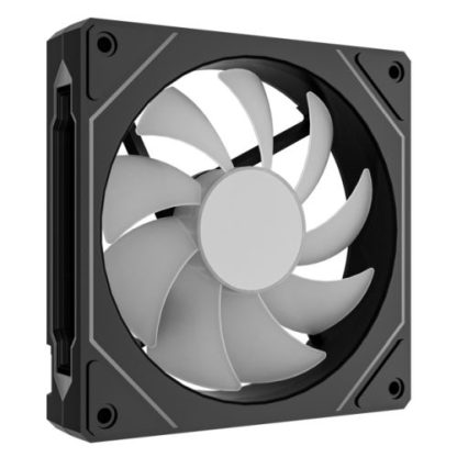Vida Infinity02 12cm ARGB PWM Case Fan, Hydraulic Bearing, Infinity Mirror Effect on Centre & Sides, 800-1800 RPM, Black