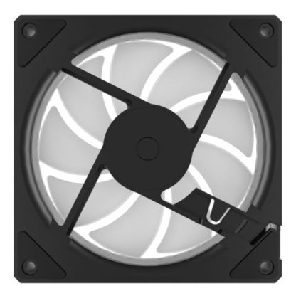 Vida Infinity02 12cm ARGB PWM Case Fan, Hydraulic Bearing, Infinity Mirror Effect on Centre & Sides, 800-1800 RPM, Black