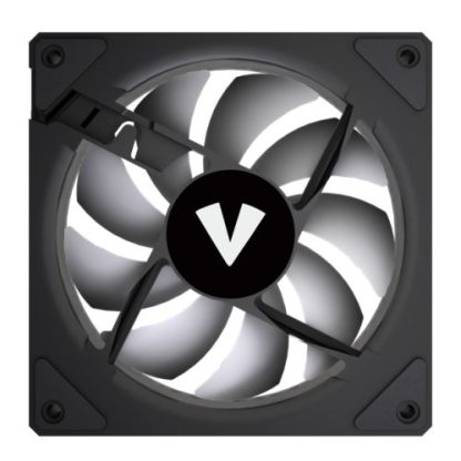 Vida Infinity02 Reverse Blade12cm ARGB PWM Case Fan, Hydraulic Bearing, Infinity Mirror Effect on Centre & Sides, 800-1800 RPM, Black