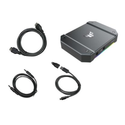 Asus CU4K30 TUF Gaming USB-C Capture Box - 4K30 Video w/ Near-Zero Latency, RGB Lighting