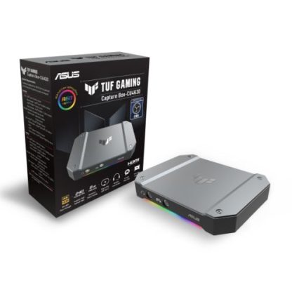 Asus CU4K30 TUF Gaming USB-C Capture Box - 4K30 Video w/ Near-Zero Latency, RGB Lighting