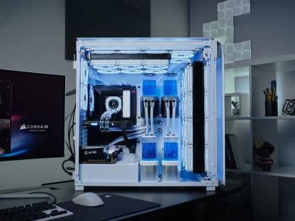 Corsair FRAME 4000D RS Modular Gaming Case w Glass Side, E-ATX, 3x PWM Fans, InfiniRail Fan Mounting, USB-C, Asus BTF Compatible, Black CAA-COR4000DFRAMERS