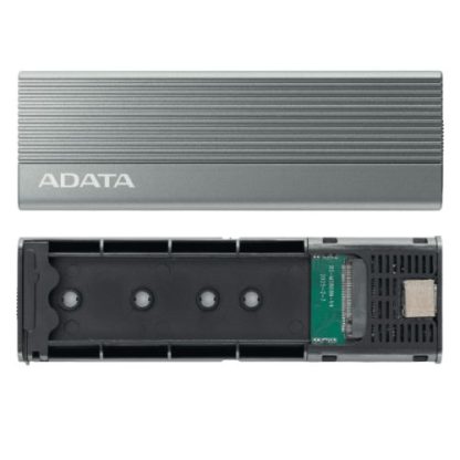 ADATA EC680 M.2 NVMe SSD Enclosure, PCIe Gen3, USB 3.2 Gen2 Type-C, Tool-less Installation