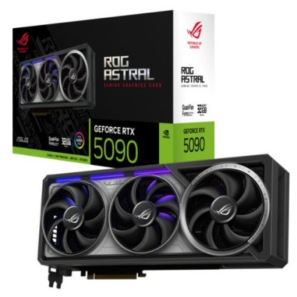 Asus ROG ASTRAL RTX5090, PCIe5, 32GB DDR7, Quad Fan, 2 HDMI, 3 DP, 2467MHz Clock, RGB Lighting