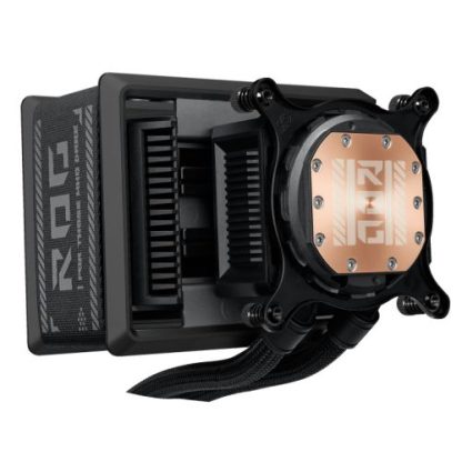 Asus ROG Ryuo IV SLC 360 ARGB Liquid CPU Cooler, Movable 6.67" Curved AMOLED Display, Shortened Tubing, Daisy-Chained ARGB Fans