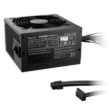 Be Quiet! 450W System Power 11 PSU, 80+ Bronze, Fully Wired, Temp-Controlled Fan, ATX 3.1, PCIe 5.1