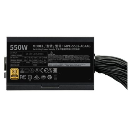 Cooler Master 550W MWE Gold V3 ATX 3.1 PSU, Fully Wired, HDB Bearing Fan, 80+ Gold