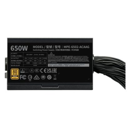 Cooler Master 650W MWE Gold V3 ATX 3.1 PSU, Fully Wired, HDB Bearing Fan, 80+ Gold
