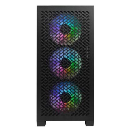 Cooler Master Elite 302 Gaming Case w Glass Side, Micro ATX, 3x ARGB Fans, PSU Shroud, Intake Grill, USB-C, Black
