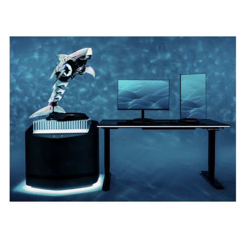 Cooler Master Shark X Mini ITX ARGB Case, 120mm AIO Cooler, 850W PSU & 1x RGB Fan Included, ARGB Controller, ARGB From Tail to Nose