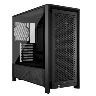 Corsair FRAME 4000D RS Modular Gaming Case w Glass Side, E-ATX, 3x PWM Fans, InfiniRail Fan Mounting, USB-C, Asus BTF Compatible, Black CAA-COR4000DFRAMERS