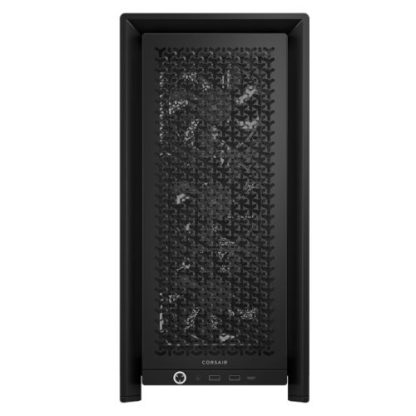 Corsair FRAME 4000D RS Modular Gaming Case w Glass Side, E-ATX, 3x PWM Fans, InfiniRail Fan Mounting, USB-C, Asus BTF Compatible, Black CAA-COR4000DFRAMERS