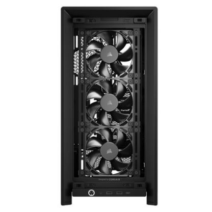 Corsair FRAME 4000D RS Modular Gaming Case w Glass Side, E-ATX, 3x PWM Fans, InfiniRail Fan Mounting, USB-C, Asus BTF Compatible, Black CAA-COR4000DFRAMERS