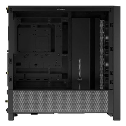 Corsair FRAME 4000D RS Modular Gaming Case w Glass Side, E-ATX, 3x PWM Fans, InfiniRail Fan Mounting, USB-C, Asus BTF Compatible, Black CAA-COR4000DFRAMERS