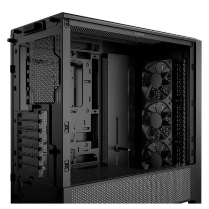 Corsair FRAME 4000D RS Modular Gaming Case w Glass Side, E-ATX, 3x PWM Fans, InfiniRail Fan Mounting, USB-C, Asus BTF Compatible, Black CAA-COR4000DFRAMERS