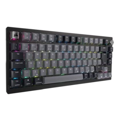 Corsair K65 PLUS Wireless Compact 75% Mechanical RGB Gaming Keyboard, Wireless Btooth USB, MLX Red Linear Switches, Sound Dampening, Black