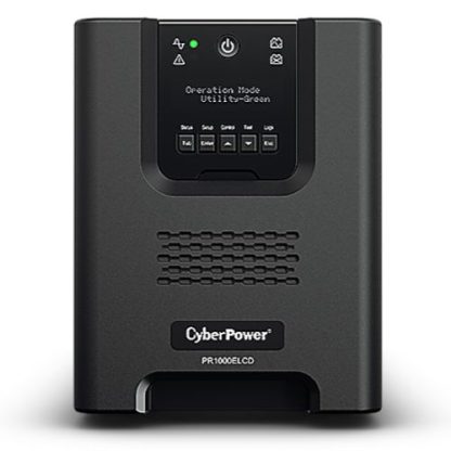 CyberPower 1000VA Line Interactive Tower Pro UPS, 900W, LCD Display, 8x IEC, AVR Energy Saving, Hot-Swap Batteries