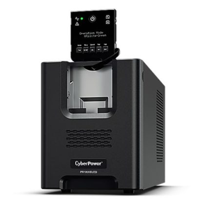 CyberPower 1000VA Line Interactive Tower Pro UPS, 900W, LCD Display, 8x IEC, AVR Energy Saving, Hot-Swap Batteries
