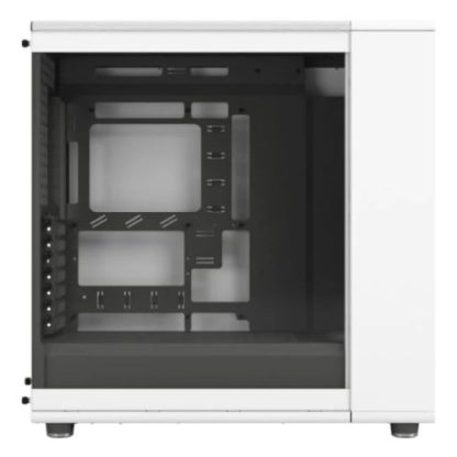 Fractal Design North XL RC Chalk White (TG Clear) Case w/ Clear Glass Window, ATX, 3 PWM Fans, USB-C, Oak Front, Reverse Connector/Asus BTF Compatible