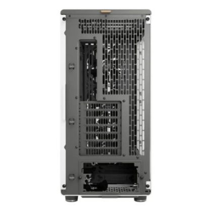 Fractal Design North XL RC Chalk White (TG Clear) Case w/ Clear Glass Window, ATX, 3 PWM Fans, USB-C, Oak Front, Reverse Connector/Asus BTF Compatible