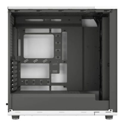 Fractal Design North XL RC Chalk White (TG Clear) Case w/ Clear Glass Window, ATX, 3 PWM Fans, USB-C, Oak Front, Reverse Connector/Asus BTF Compatible