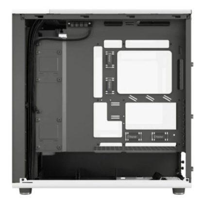 Fractal Design North XL RC Chalk White (TG Clear) Case w/ Clear Glass Window, ATX, 3 PWM Fans, USB-C, Oak Front, Reverse Connector/Asus BTF Compatible