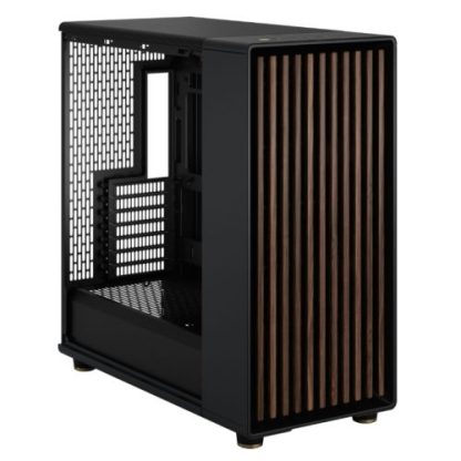 Fractal Design North XL RC Charcoal Black (TG Dark) Case w/ Dark Glass Window, ATX, 3 PWM Fans, USB-C, Walnut Front, Reverse Connector/Asus BTF Compatible - Image 6