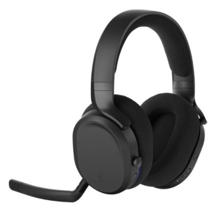 Fractal Design Scape (Dark) Gaming Headset, Wireless-Btooth-USB, Custom-Tuned Drivers, EQ Presets, 40 Hours Battery, Charging Stand, Ambient Lighting