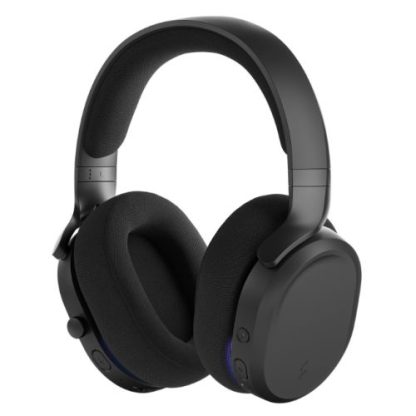 Fractal Design Scape (Dark) Gaming Headset, Wireless-Btooth-USB, Custom-Tuned Drivers, EQ Presets, 40 Hours Battery, Charging Stand, Ambient Lighting