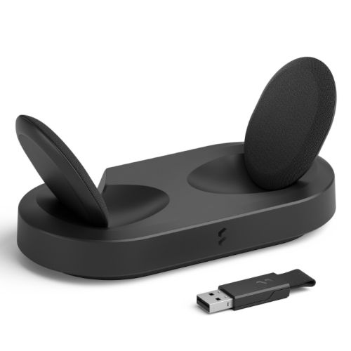 Fractal Design Scape (Dark) Gaming Headset, Wireless/Btooth/USB, Custom-Tuned Drivers, EQ Presets, 40 Hours Battery, Charging Stand, Ambient Lighting