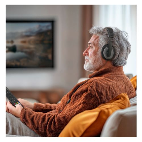 Hama (Shell II) Headphones, 3.5mm Jack (6.35mm Adapter), 40mm Drivers, 2m Cable, Padded Headband, Black/Dark Grey