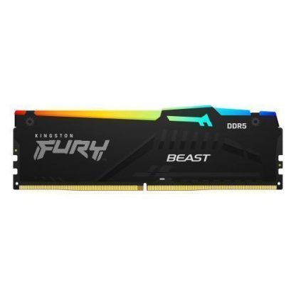 Kingston Fury Beast RGB 64GB Kit (2 x 32GB), DDR5, 6000MHz, CL36, 1.35V, ECC, PMIC, AMD EXPO & Intel XMP 3.0, Black, DIMM Memory - Image 3
