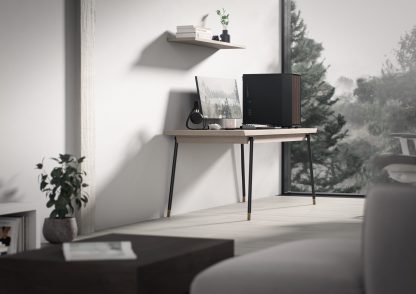 Fractal Design North XL RC Charcoal Black TG Dark Case w Dark Glass Window, ATX, 3 PWM Fans, USB-C, Walnut Front, Reverse Connector Asus BTF Compatible CAA-FRNORXLRCDTG