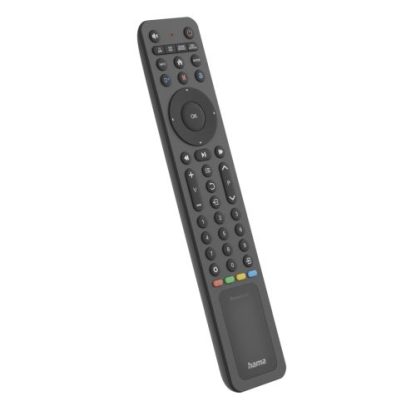 Hama Solar Powered Universal IR Remote Control for Over 1,000 Devices, Control 8 Devices, App Buttons, 10m Range