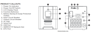 CyberPower PR3000ELCDSL Line-Interactive UPS, with seamless Pure Sine Wave, provides the best power protection available for office system devices including PCs, workstations, networking devices, and peripherals. It’s typically integrated in the back office, server room, and data center environment.