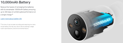 TP-LINK (TAPO C425) Smart Wire-Free 2K QHD Outdoor Security Camera, 300-Day Battery, Magnetic Base, Colour Night Vision, AI Detection, 2-Way Audio