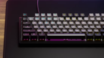 Corsair K70 CORE RGB Mechanical Gaming Keyboard, USB, Red Linear Switches, Sound Dampening, Rotary Dial, Aluminium Top Plate, Black