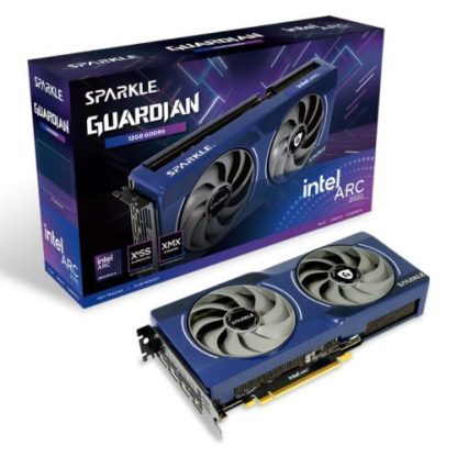 Sparkle Intel Arc B580 GUARDIAN, 12GB DDR6, HDMI, 3 DP, 2670MHz Clock, Blue Breathing Light
