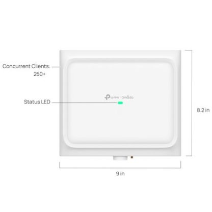 TP-LINK (EAP650 D120-OUTDOOR) Omada AX3000 Indoor/Outdoor Wi-Fi 6 Access Point, Directional Ultra-Range Coverage, PoE, Mesh Technology