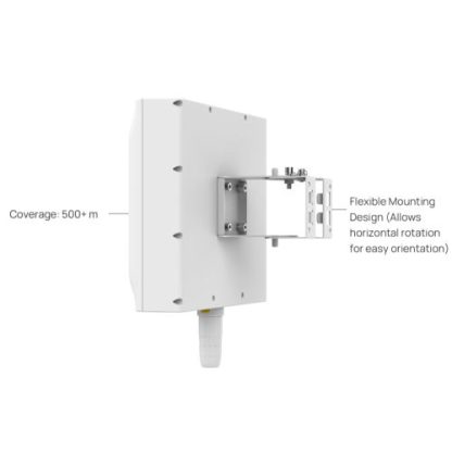 TP-LINK (EAP650 D120-OUTDOOR) Omada AX3000 Indoor/Outdoor Wi-Fi 6 Access Point, Directional Ultra-Range Coverage, PoE, Mesh Technology