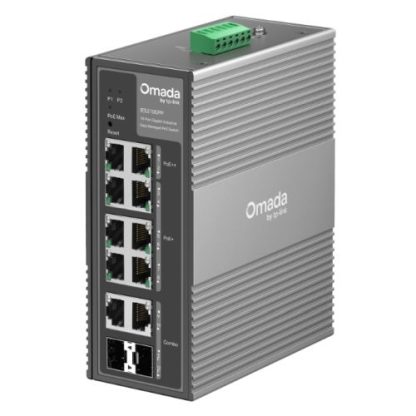 TP-LINK (IES210GPP) Omada 10-Port Gigabit Industrial Easy Managed Switch with 6-Port PoE+ and 2-Port PoE++, 2x Combo RJ45 SFP, IP40 Aluminium Casing