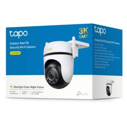 TP-LINK (TAPO C530WS) Outdoor Pan Tilt 3K 5MP Security Wi-Fi Camera, 360°, Colour Night Vision, Smart AI Detection, Sound & Light Alarm, 2-Way Audio